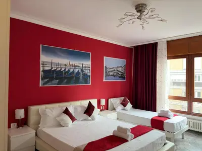 Letto o letti in una camera di Leone Di Venezia