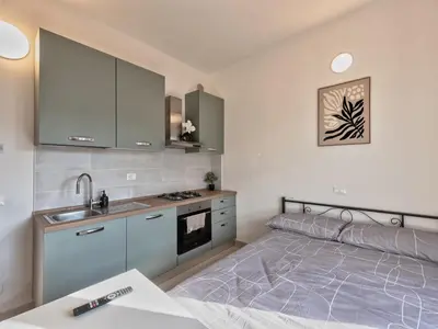Cucina o angolo cottura di Binario Uno, A Due Passi dalla Stazione