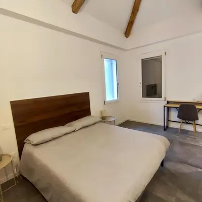 Letto o letti in una camera di Deuaitaus