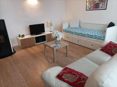 TV o dispositivi per l'intrattenimento presso Residenza del Gufo 15 minutes to Venice - free parking