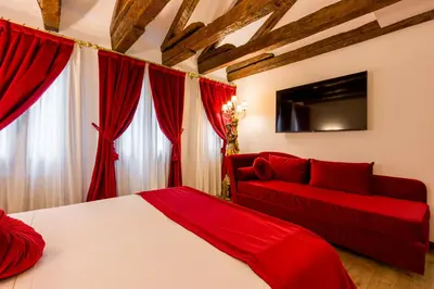 Letto o letti in una camera di Cà de l'oca 4327 in The Heart of Venice