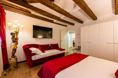 Letto o letti in una camera di Cà de l'oca 4327 in The Heart of Venice