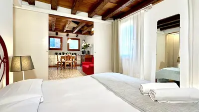Letto o letti in una camera di Miracoli Terrace - 300mt from Rialto Bridge