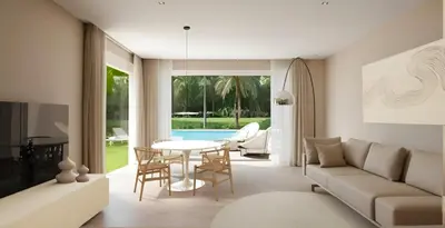 Area soggiorno di Aurora Sand - Carraro Immobiliare - Family Apartments