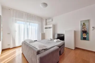 Letto o letti in una camera di Venice-Mestre Beautiful Apartment