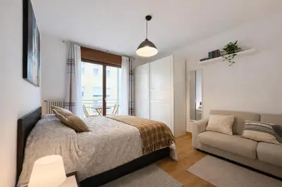 Letto o letti in una camera di Spacious Apartment for 7 People