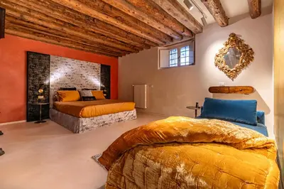 Letto o letti in una camera di Canal Secret Garden