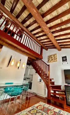 Area soggiorno di GuestHost - Elegant Apartment in Center of Padua