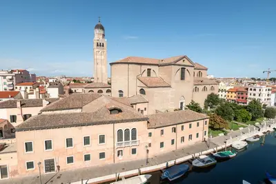 Vista generica su Chioggia o vista sulla città dall'interno dell'affittacamere