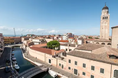 Vista generica su Chioggia o vista sulla città dall'interno dell'affittacamere