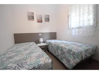 Letto o letti in una camera di Apartment with easy access to the beach