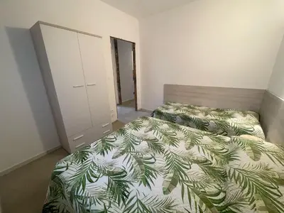 Letto o letti in una camera di Beautiful Family Apartment near Sea