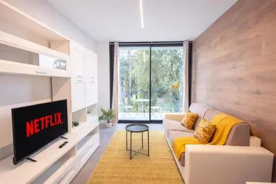 TV o dispositivi per l'intrattenimento presso Residence Domus 1 - Treviso Family Suites