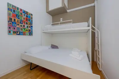 Letto o letti in una camera di Central app in Venice 15 min from Train Station S L