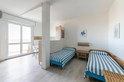 Letto o letti in una camera di Condominio Vera