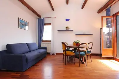 Area soggiorno di Casa sul Ponte