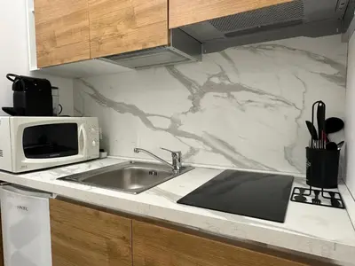 Cucina o angolo cottura di Welc-ōM Ponte di Brenta Free Parking