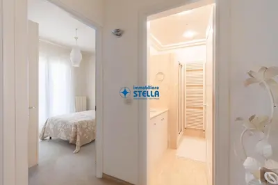 Letto o letti in una camera di Villa Fregonese