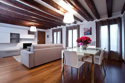 Area soggiorno di Good Wine Apartments