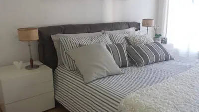 Letto o letti in una camera di B&B San Leonardo
