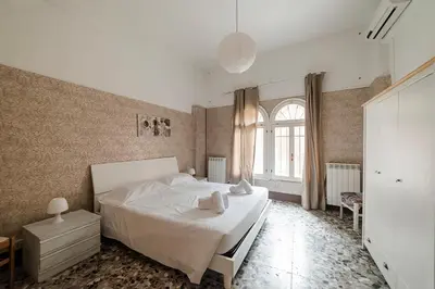 Letto o letti in una camera di Casa sul rio