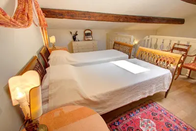 Letto o letti in una camera di MOCENIGO~CanalGrande aperitif