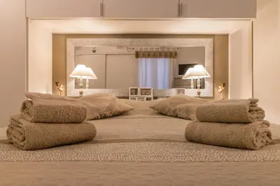 Letto o letti in una camera di Cà Lessia