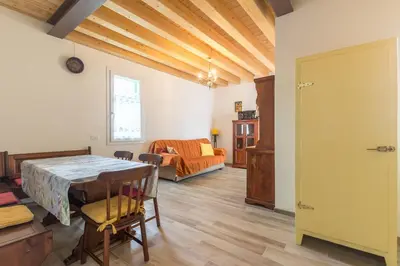 Letto o letti in una camera di La casa nel bosco
