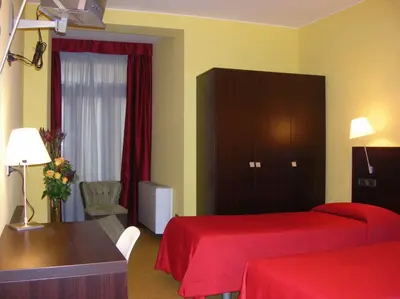 Letto o letti in una camera di Albergo Verdi