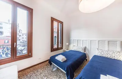 Letto o letti in una camera di Ca' d'Oro suite