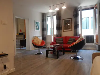 Area soggiorno di Apartment Camilla