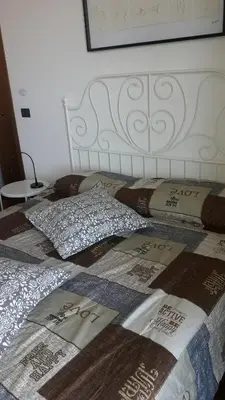 Letto o letti in una camera di Appartamentino uso esclusivo