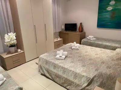 Letto o letti in una camera di Villa Gentile