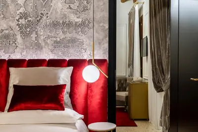 Letto o letti in una camera di Ca' Pagan