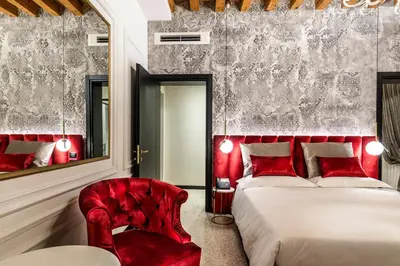 Letto o letti in una camera di Ca' Pagan