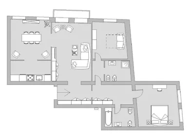 Planimetria di Ca' del Monastero 1 Collection Apt for 4 Guests with Balcony and Lift