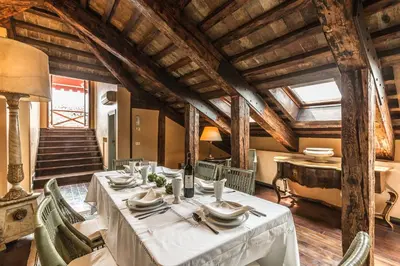 Area soggiorno di The Venetian Penthouse
