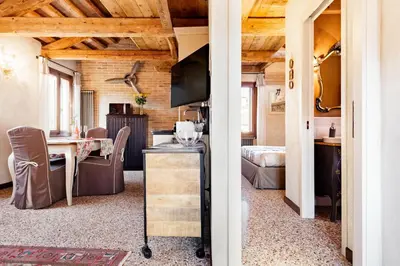 Area soggiorno di Ca' Del Mariner apartment with Terrace