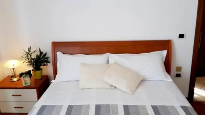 Letto o letti in una camera di Appartamento ai Tigli