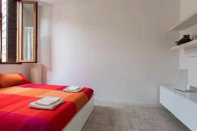 Letto o letti in una camera di Casa Euganea