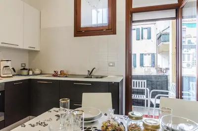Cucina o angolo cottura di Residenza Leon D'oro