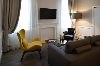 TV o dispositivi per l'intrattenimento presso Palazzo Bovio - Boutique Apartments