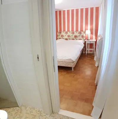 Letto o letti in una camera di Casa delle Ortensie