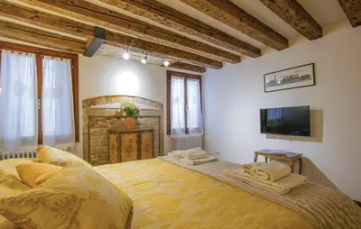 Letto o letti in una camera di Ca' Bottacin