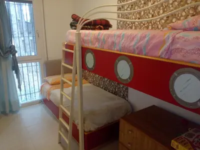 Letto o letti in una camera di Villa Trifoglio