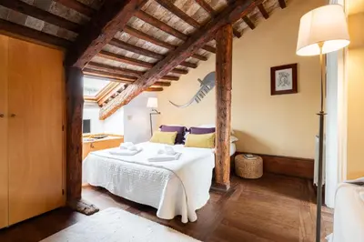 Letto o letti in una camera di Altana studio