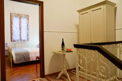 Letto o letti in una camera di Casa Bianca