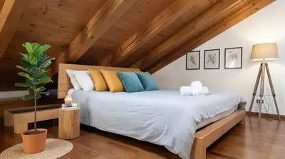 Letto o letti in una camera di Casa sul Cielo di Burano