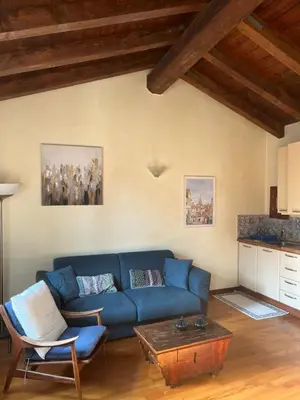 Area soggiorno di Romantic Rialto Apartment