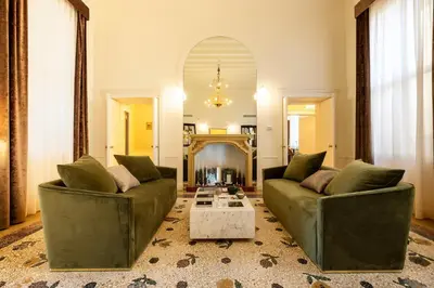 Area soggiorno di Hotel Villa Soligo - Small Luxury Hotels of the World